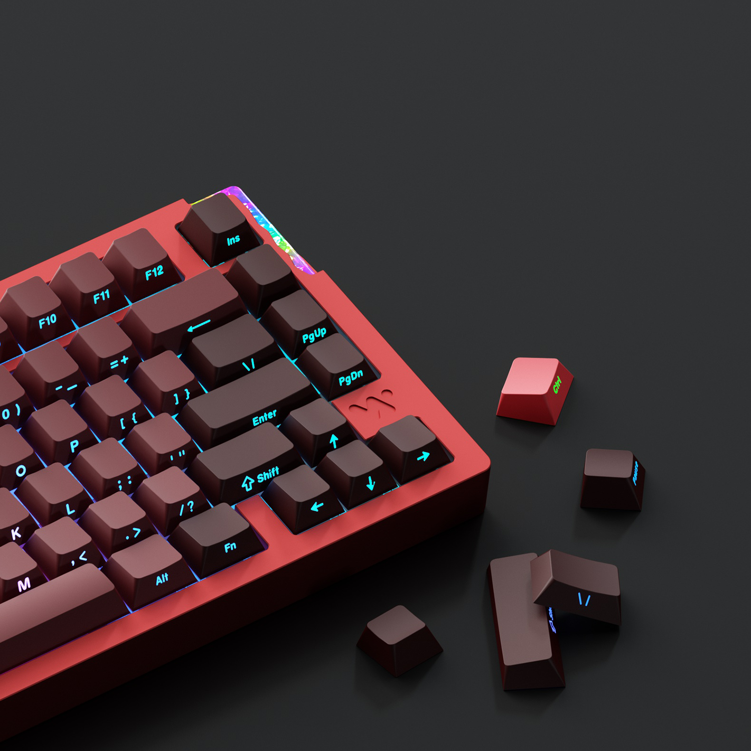 WEIKAV Stars75S – Teclado mecánico QMK inalámbrico al 75 % 