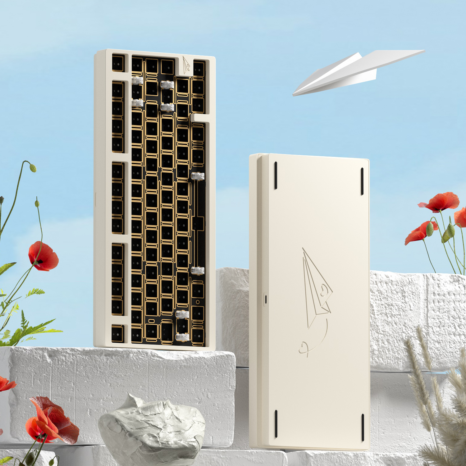 WEIKAV D75 (Barebone): Teclado mecánico QMK con 75 % de intercambio en caliente 