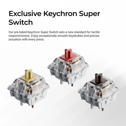 Keychron - K4 Max QMK Kabellose mechanische Tastatur