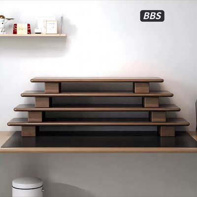 BBS - Black Walnut Standard Monitor Stand