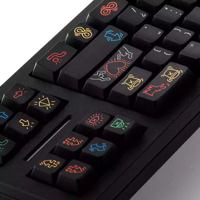 FBB - Graffiti Series Dark & White Original Keycap Set
