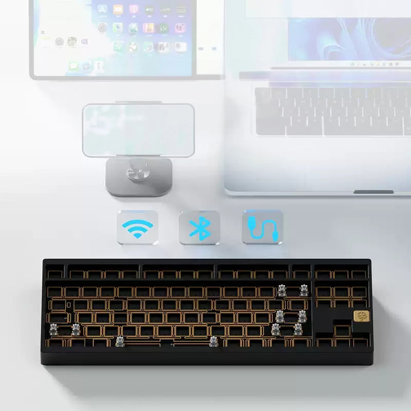 WEIKAV Lucky80 – Kit de teclado mecánico con junta de montaje trimodo al 80 % 
