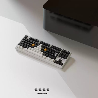 TUTKEYS & Soya - Original Black and White Dye-Sublimated PBT Keycap Set