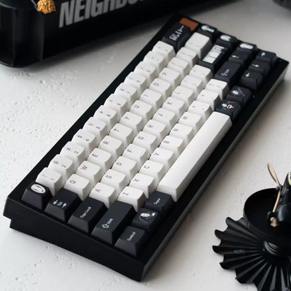FBB - Faceless Man Black and White ANSI/ISO Keycap Set