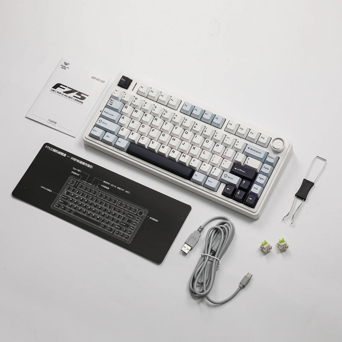 AULA F75 – Kabellose mechanische Tastatur mit 75 % Dichtung 