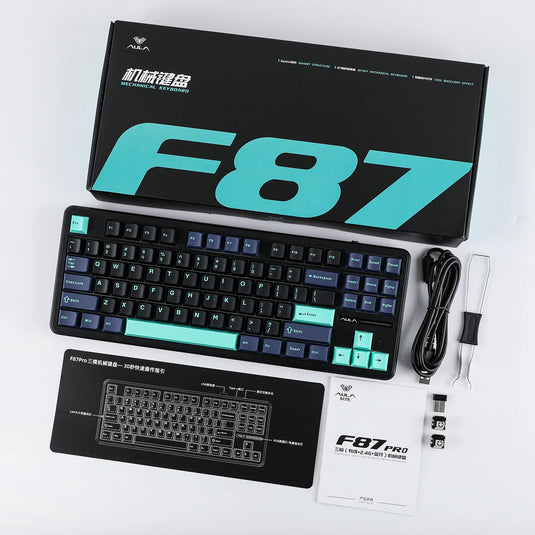 AULA F87 Pro - TKL Tri-mode Mechanical Keyboard