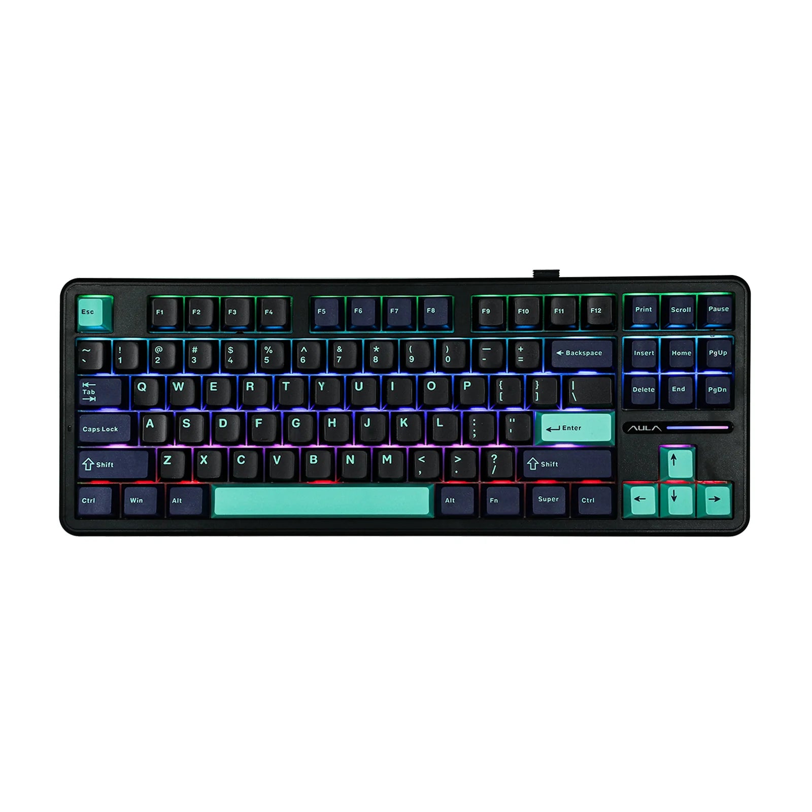 AULA F87 Pro - Teclado mecánico trimodo TKL 