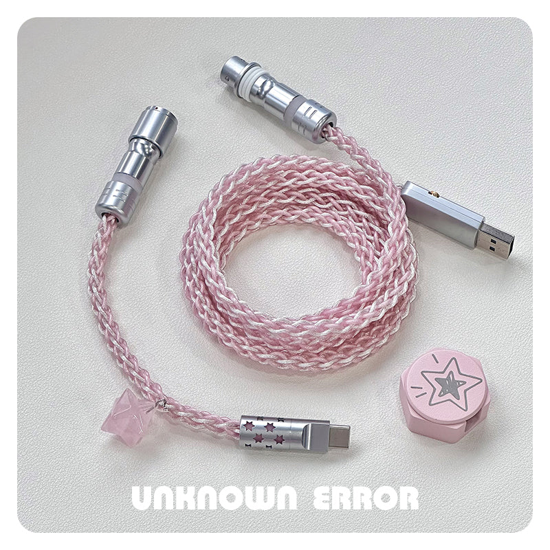 UNKNOWN ERROR - D12 RGB Light Pink Light - Sakura Stardust Keyboard Cable