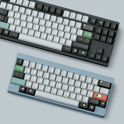 FBB - T52 Green Designer Minimalist PBT ANSI/ISO Keycap Set