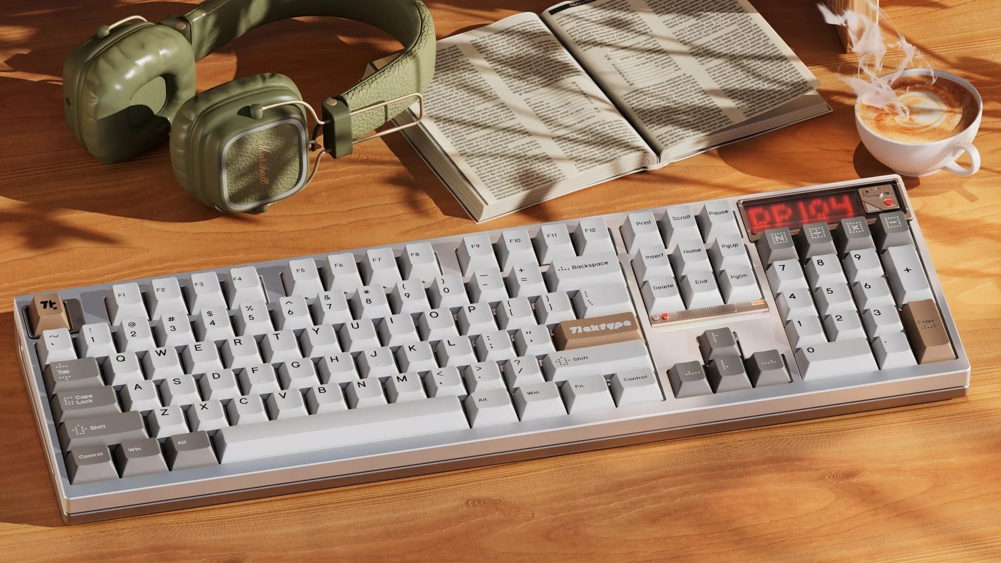 Ticktype - DP104 Mechanische Tastatur in voller Größe