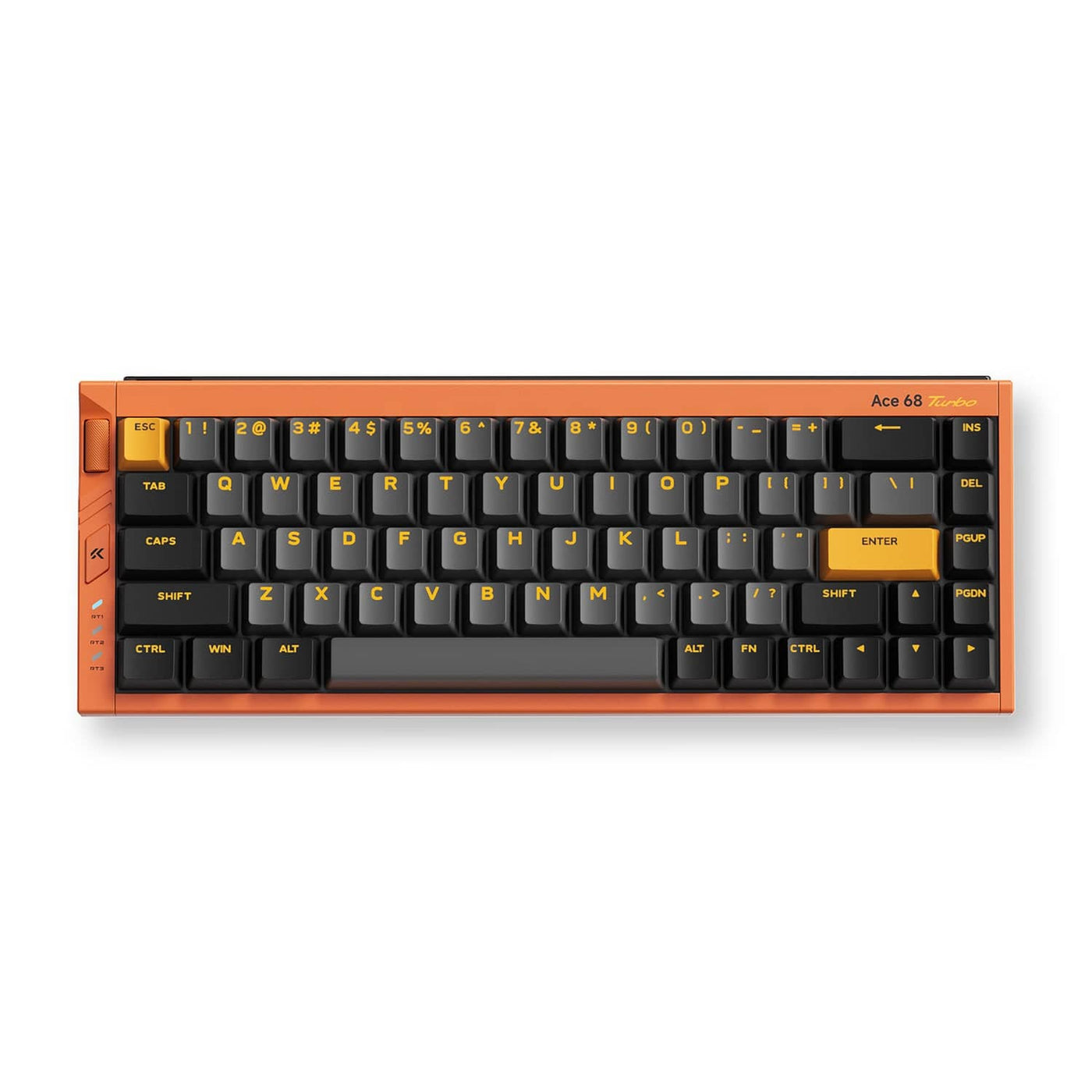 ちー ZH68-HE ホール効果 65% メカニカルキーボード、ホワイトスパイダー
