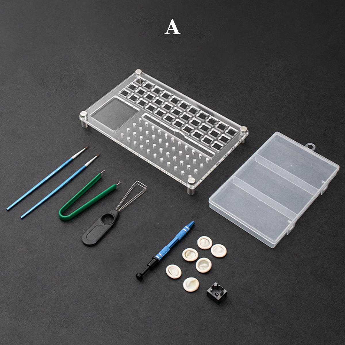 Kit de placa de montaje de interruptor de teclado mecánico de 33 piezas