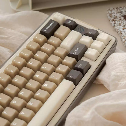 Raw Coconut Latte Semi-Transparent ANSI/ISO Keycap Set