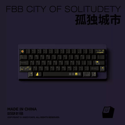 FBB – Lonely City PBT Tastenkappen-Set ANSI/ISO