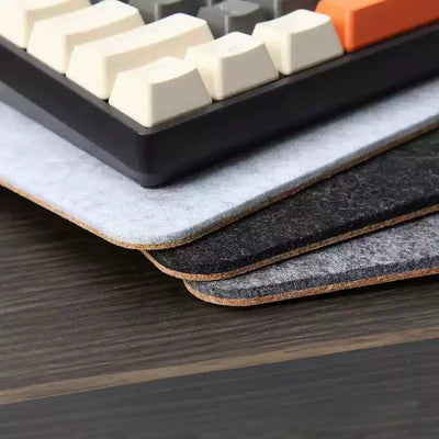 PINEYU - Alfombrilla de fieltro y corcho para teclado