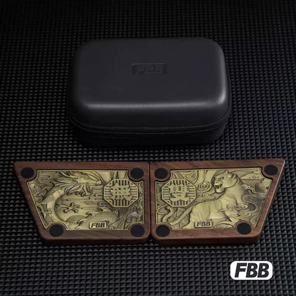 FBB - Black Walnut Split Ergonomic Keyboard Wrist Rest