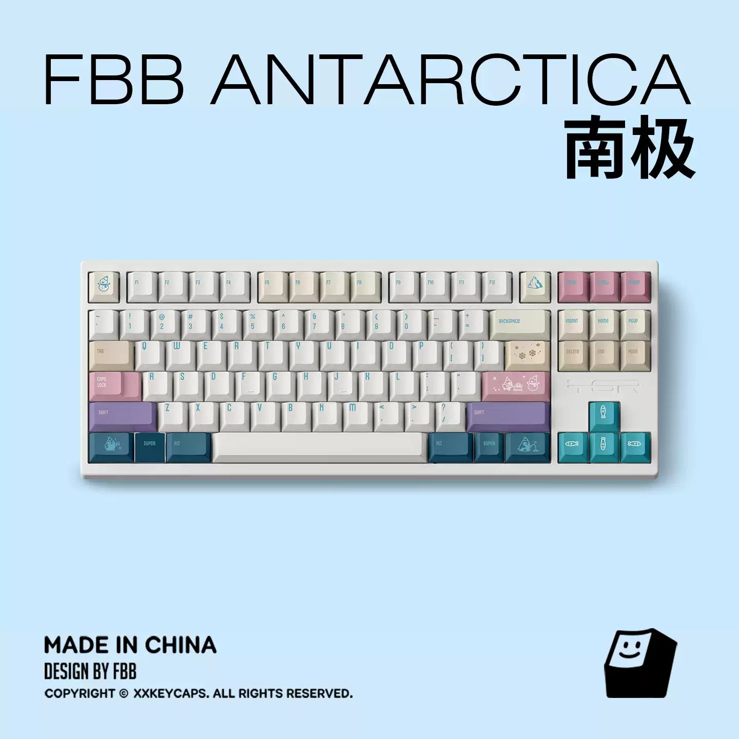FBB - Antarctica PBT ANSI/ISO Keycap Set