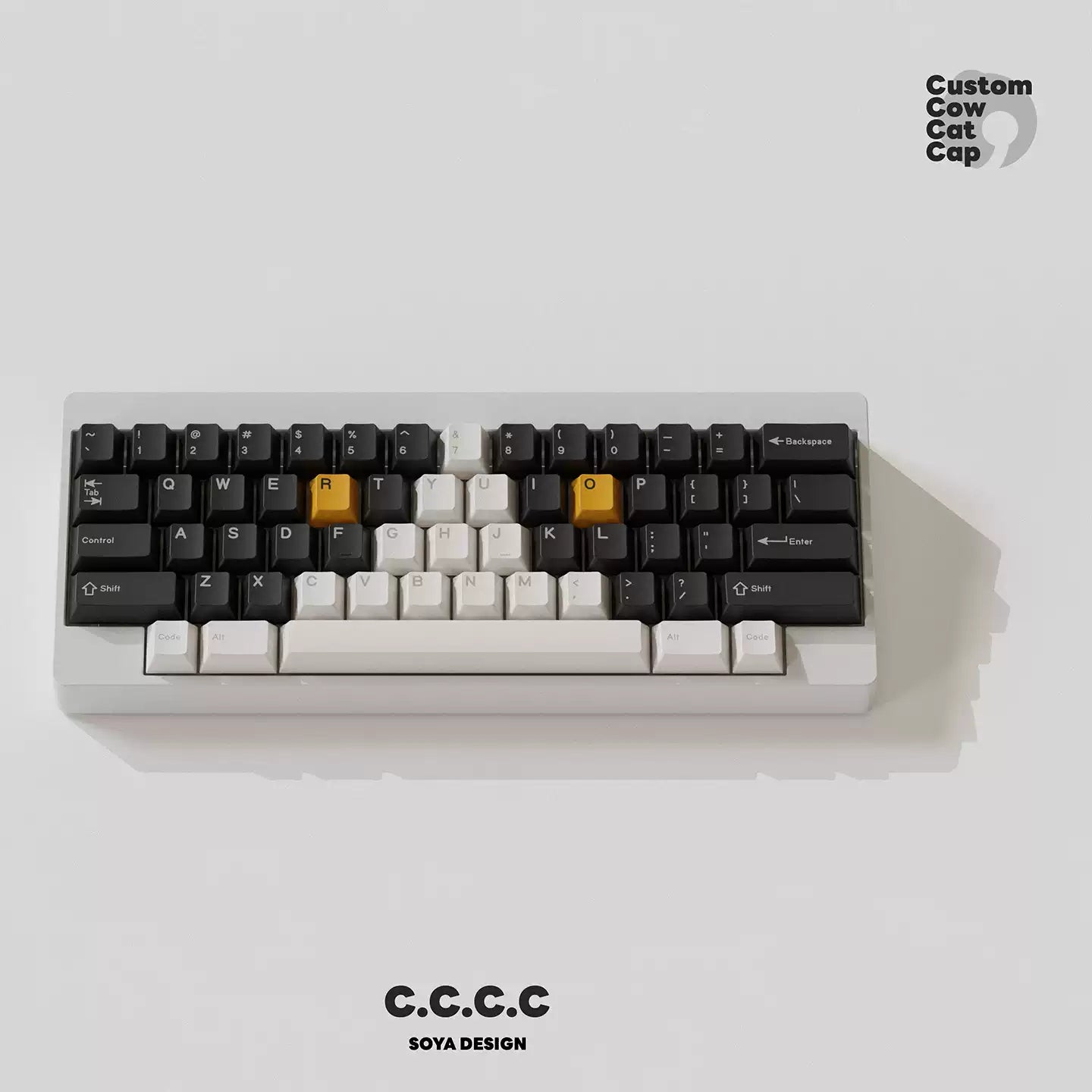 TUTKEYS & Soya - Original Black and White Dye-Sublimated PBT Keycap Set