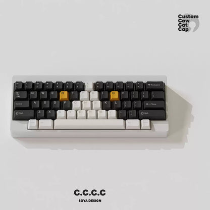 TUTKEYS & Soya - Original Black and White Dye-Sublimated PBT Keycap Set