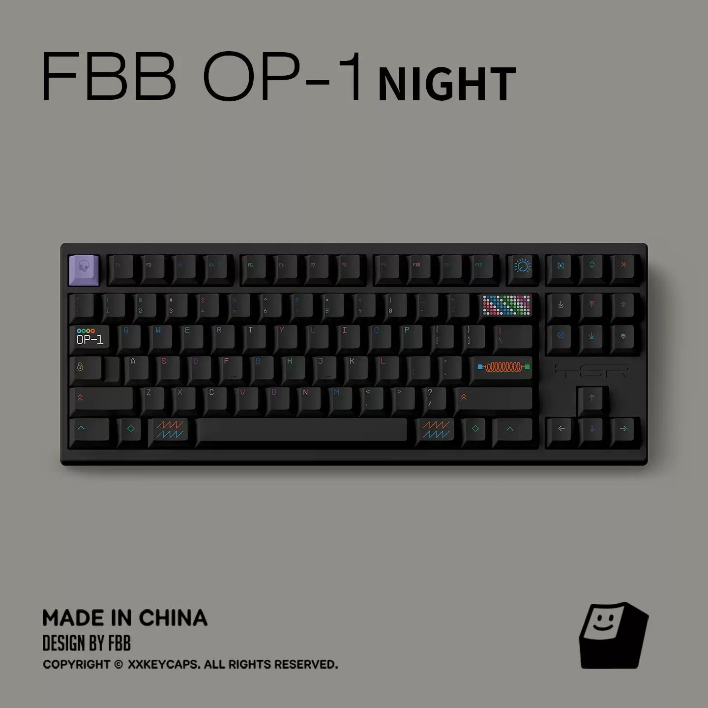 FBB - OP-1 Designer Minimalist PBT ANSI/ISO Keycap Set