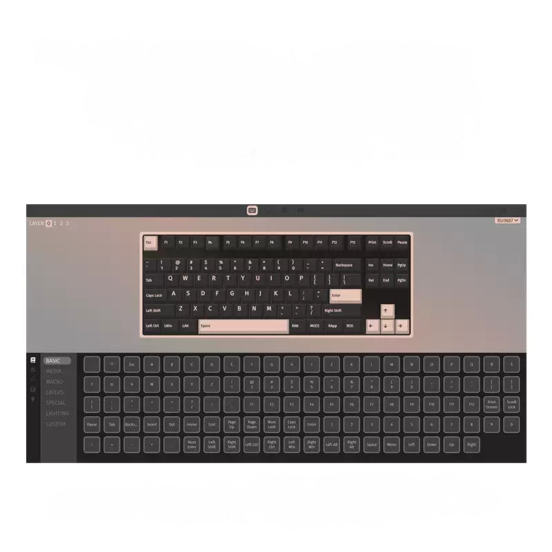 WEIKAV Lucky80 – Kit de teclado mecánico con junta de montaje trimodo al 80 % 