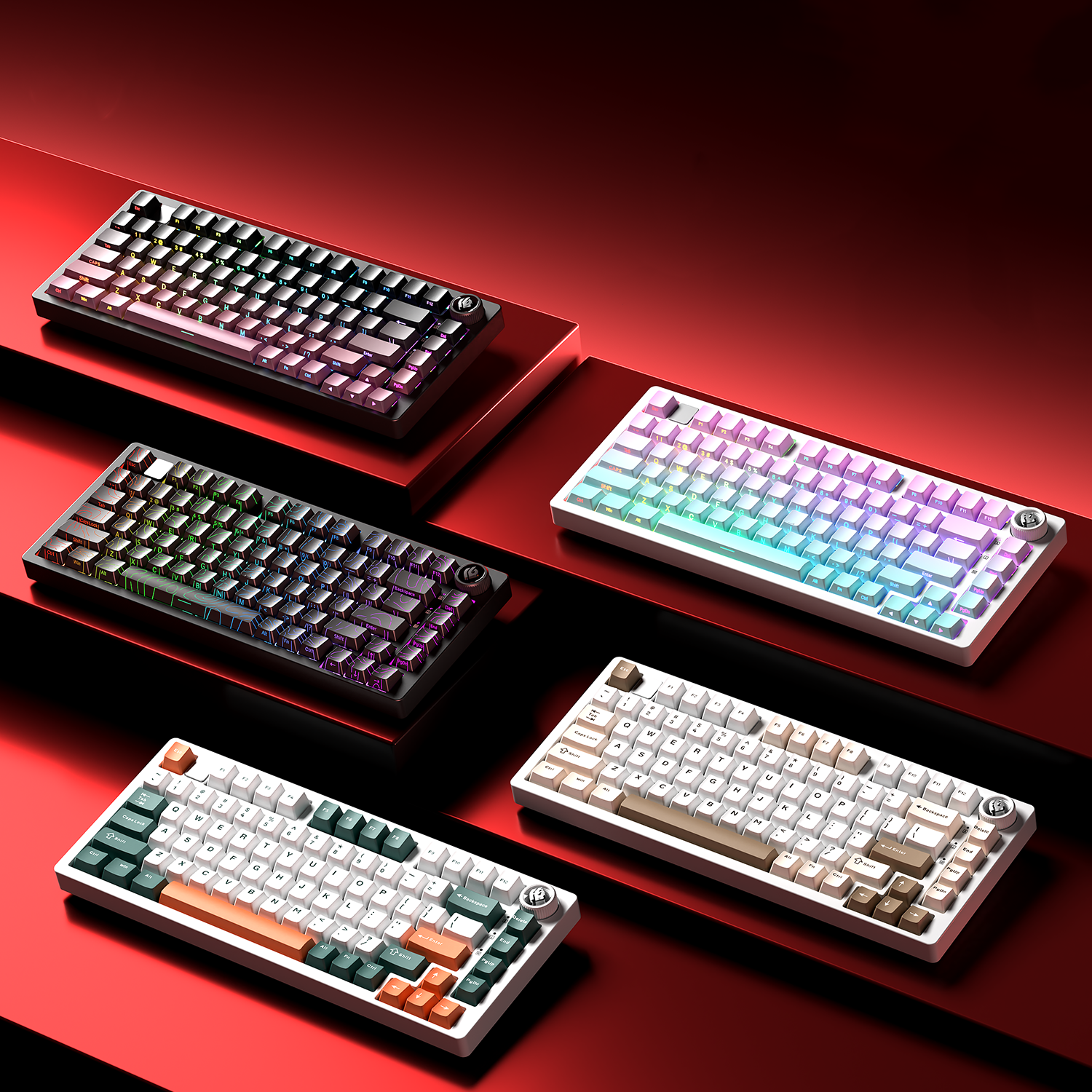 LEOBOG HI75C - Kit barebone de teclado con junta de aluminio 