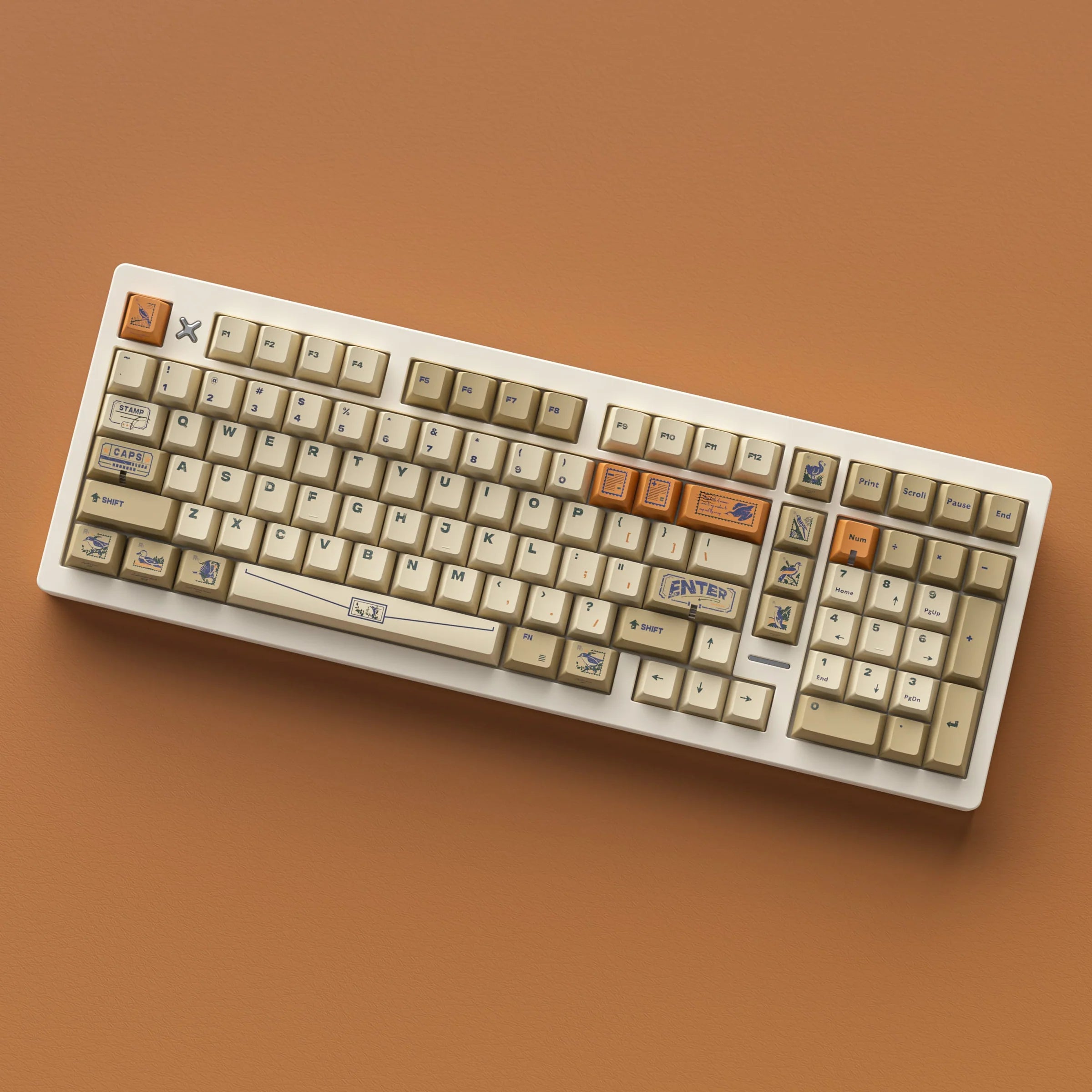 ALOHAKB - Stamp R2 Cherry Profile PBT Dye‑Sub Keycaps Set