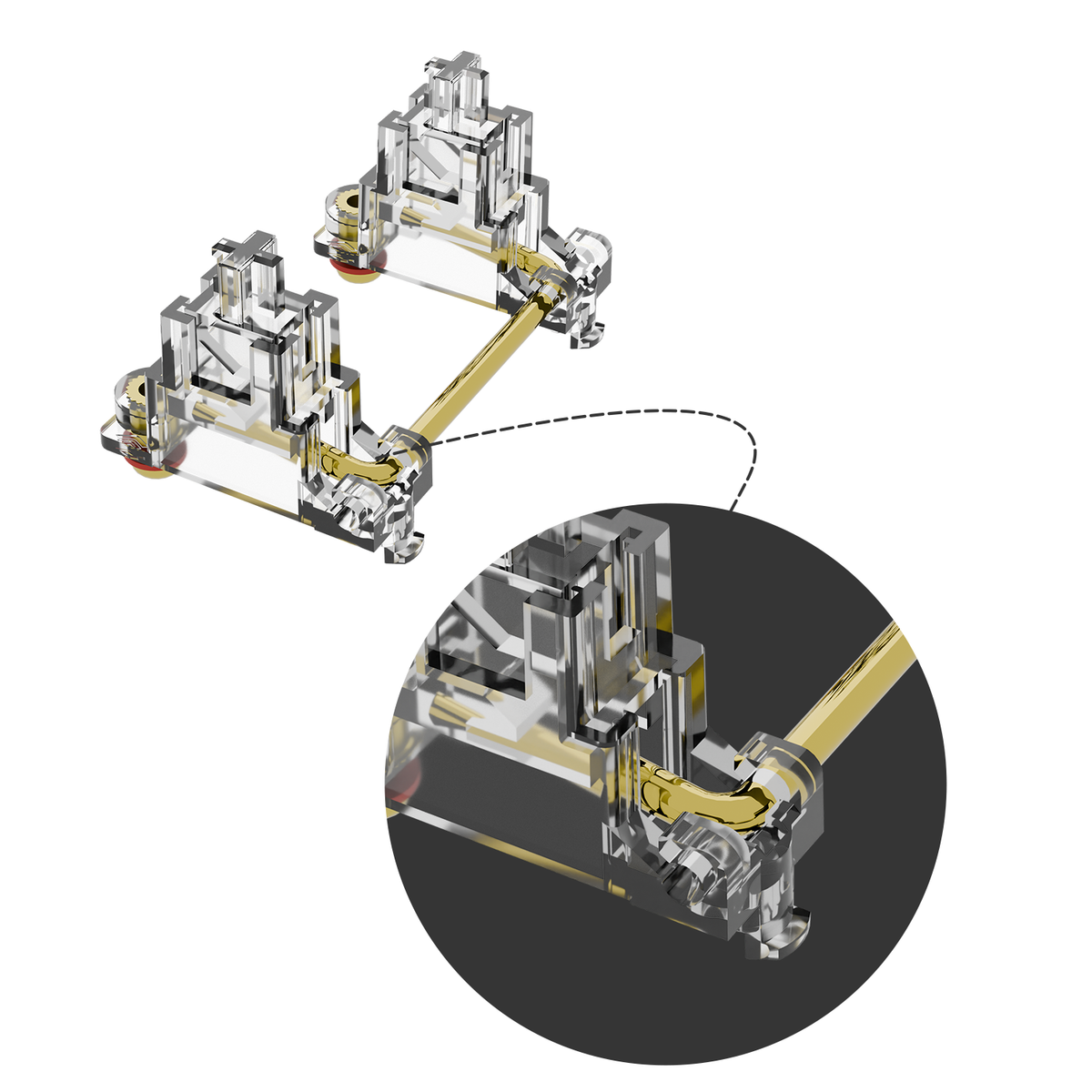 GATERON - INK V2 Pro Stabilizer 4+1 Set