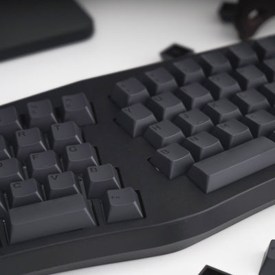Juego de teclas ANSI con perfil de cereza ABS de 152 teclas grabadas en negro sobre negro