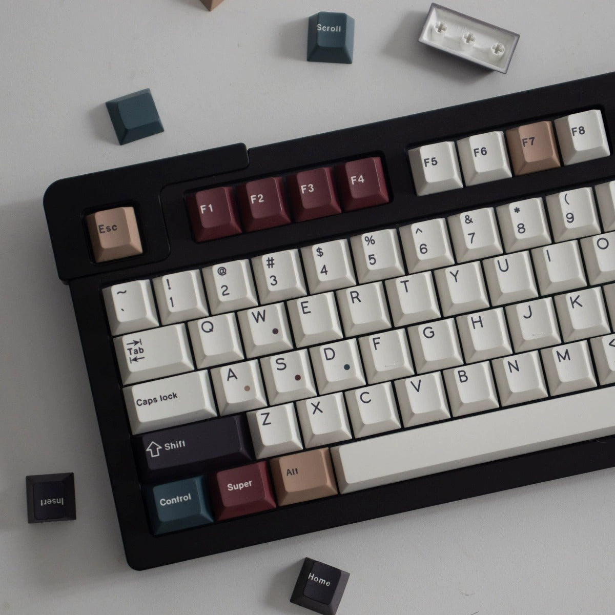 Mixed Lamp – 129-Key Cherry Profile ANSI/ISO Keycap Set