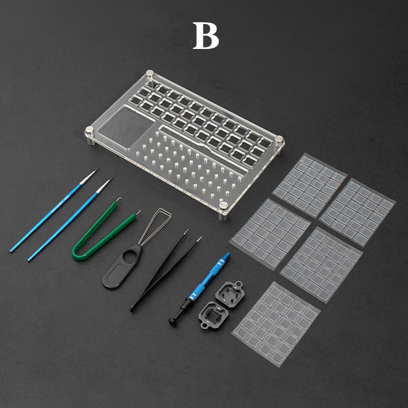 Kit de placa de montaje de interruptor de teclado mecánico de 33 piezas