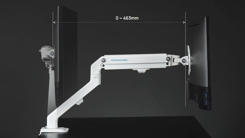 Brazo para monitor individual Humanmotion T6-1G de 17 a 32 pulgadas