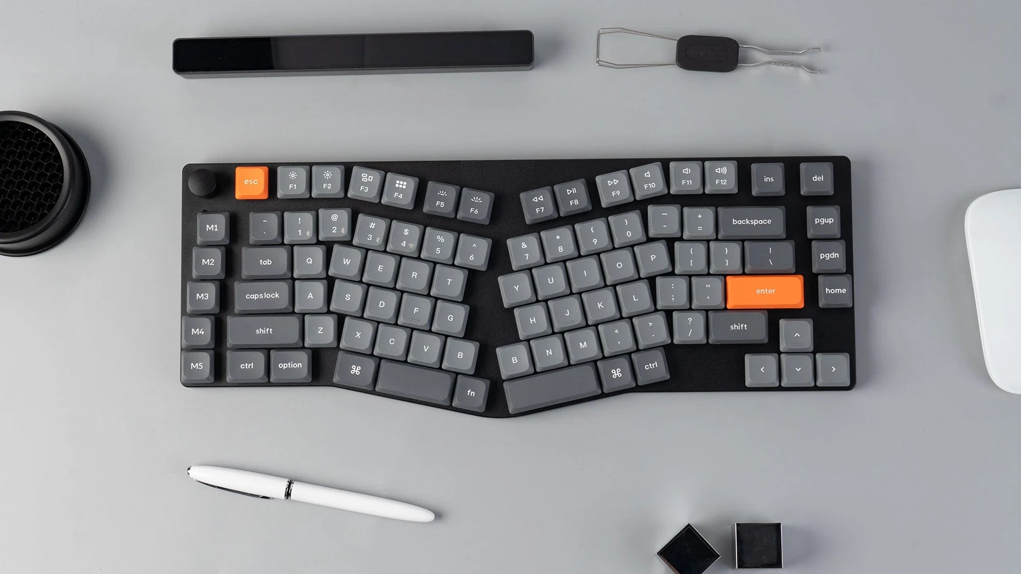 Keychron K15 Max JIS 茶軸 white led 【公式通販】