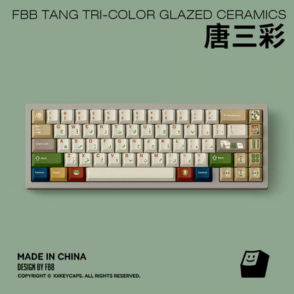 FBB - Tang Sancai Chinese Style PBT ANSI/ISO Keycap Set