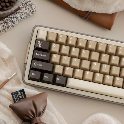 Raw Coconut Latte Semi-Transparent ANSI/ISO Keycap Set