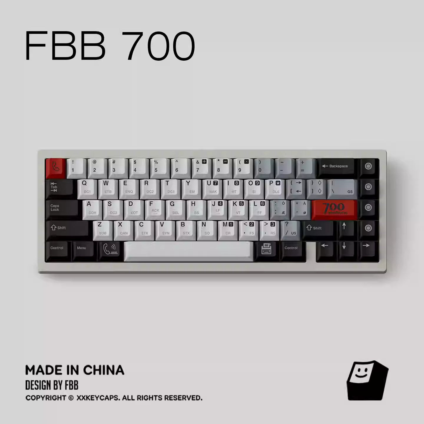 FBB - Retro 700 Original Keycap ANSI/ISO Set