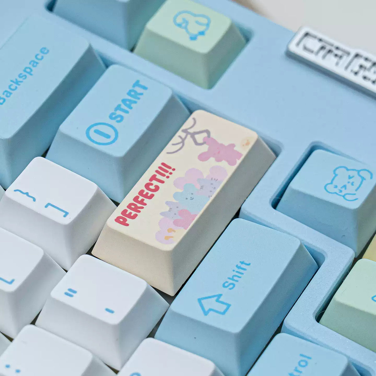 FBB - Set de teclas PBT bonitas ANSI/ISO para UFO Catcher