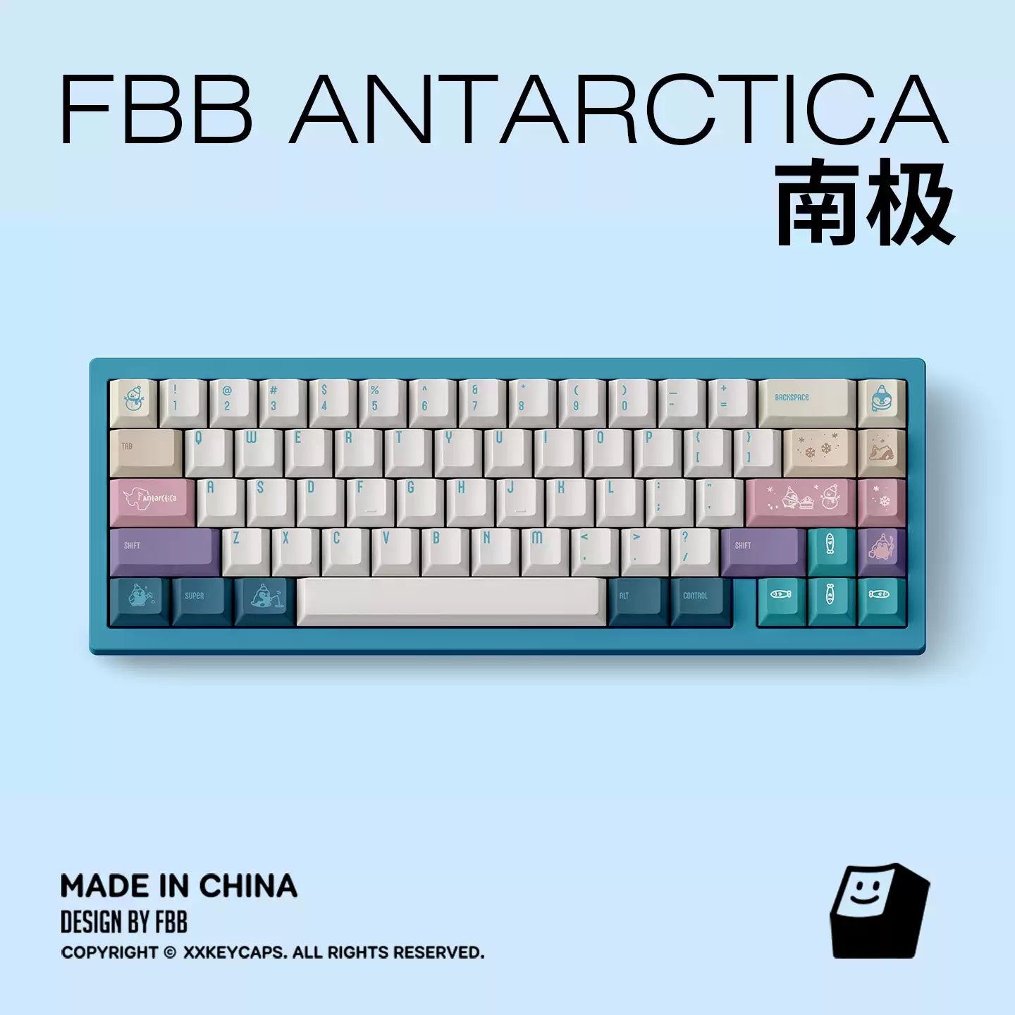 FBB - Antarctica PBT ANSI/ISO Keycap Set