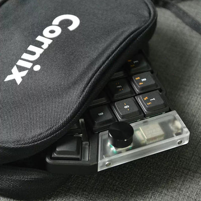 Cornix Split Keyboard Storage Bag — EVA Hard Shell / Soft Fabric Portable Case
