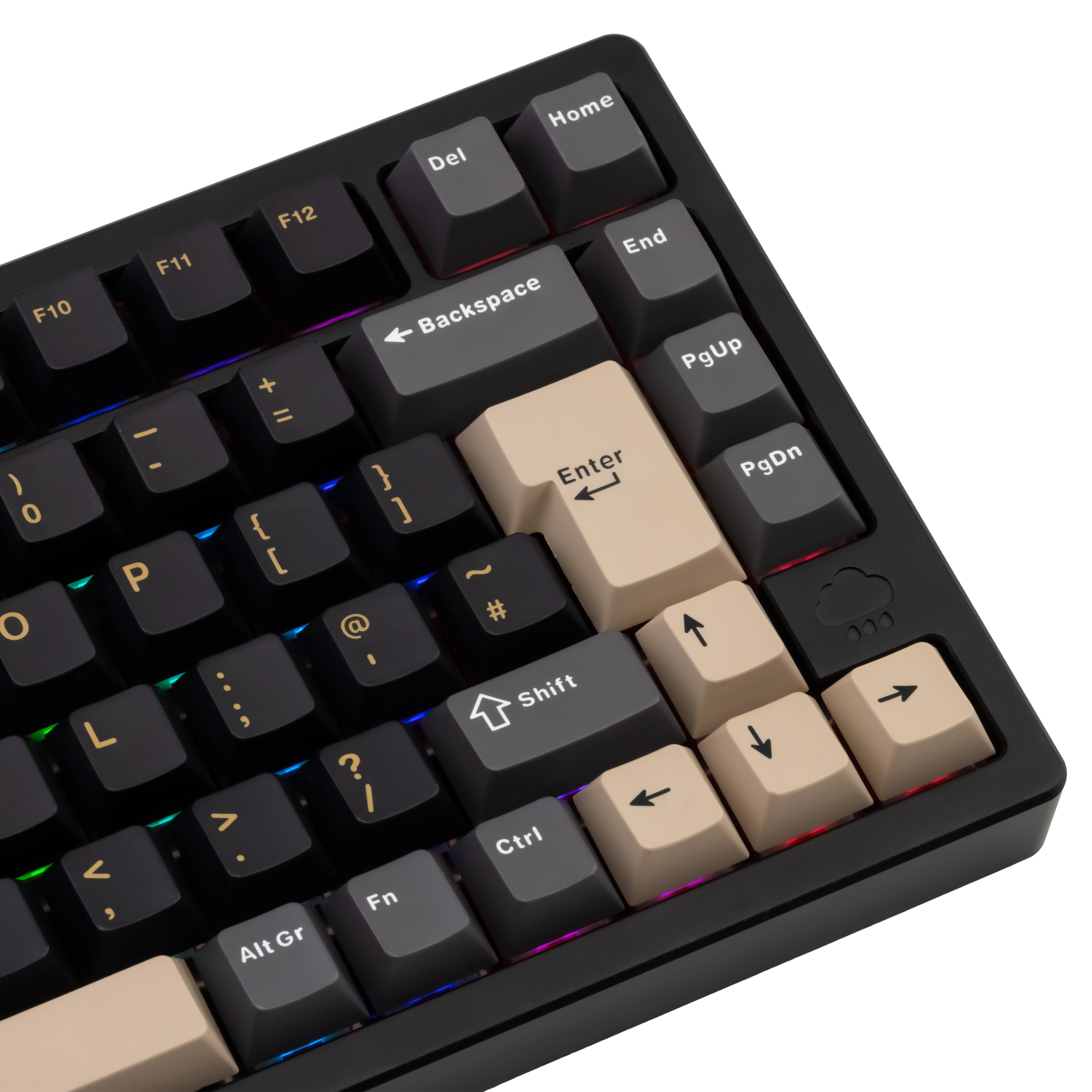 【清掃済】WOBKEY Rainy 75Pro ブラック RGB Wobkey Rainy75 Pro RGB – 75% Mechanical Keyboard (UK ISO) – OZO
