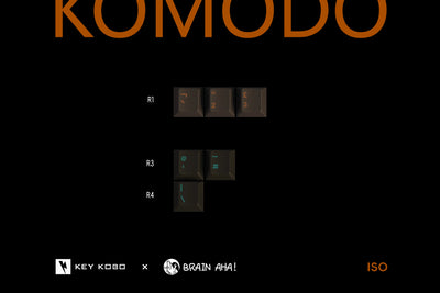 Keykobo - Komodo ABS Double-Shot Tastenkappenset 