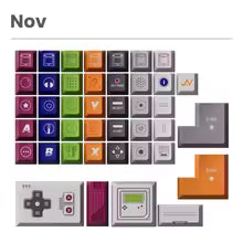 80Retros × Tutkeys Game 1989 PBT Keycap Set