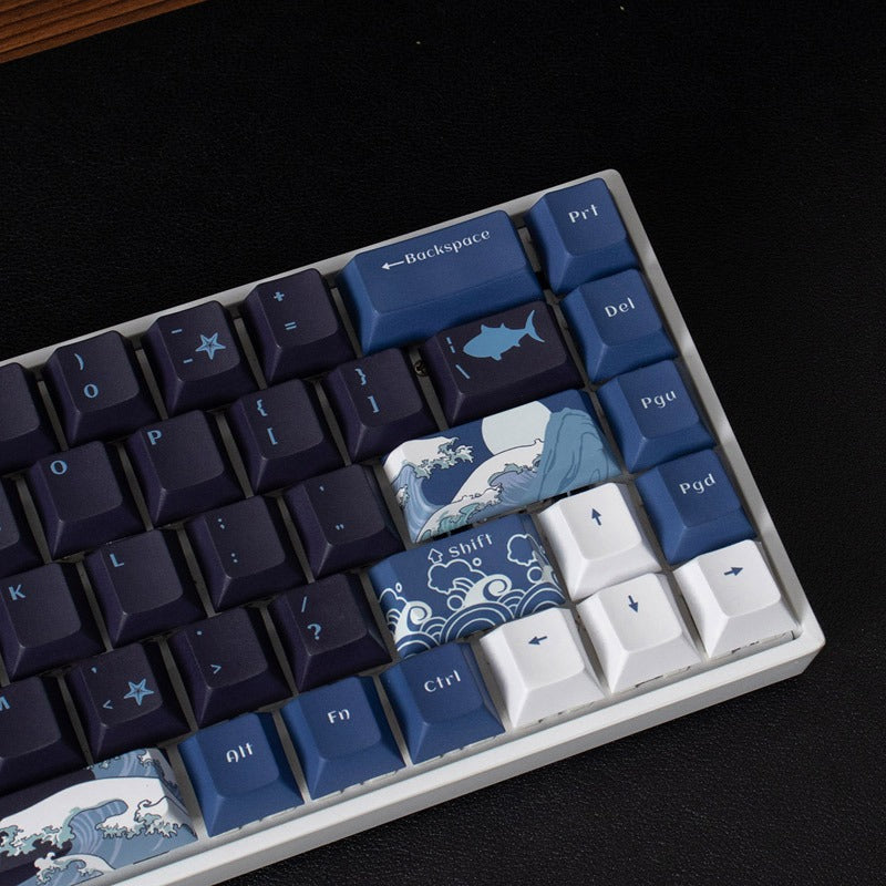 Black Coral Sea (Ukiyo) - 78 Cherry ANSI Keycap Set
