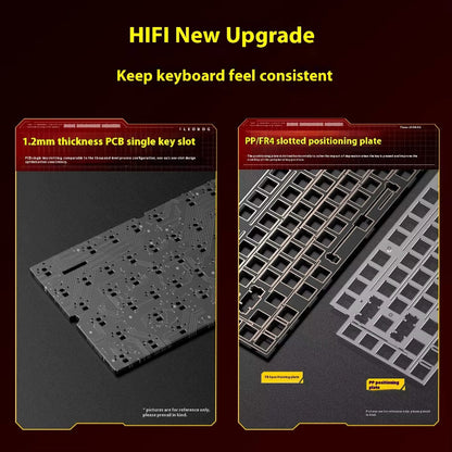 LEOBOG HI75C - Kit barebone de teclado con junta de aluminio 