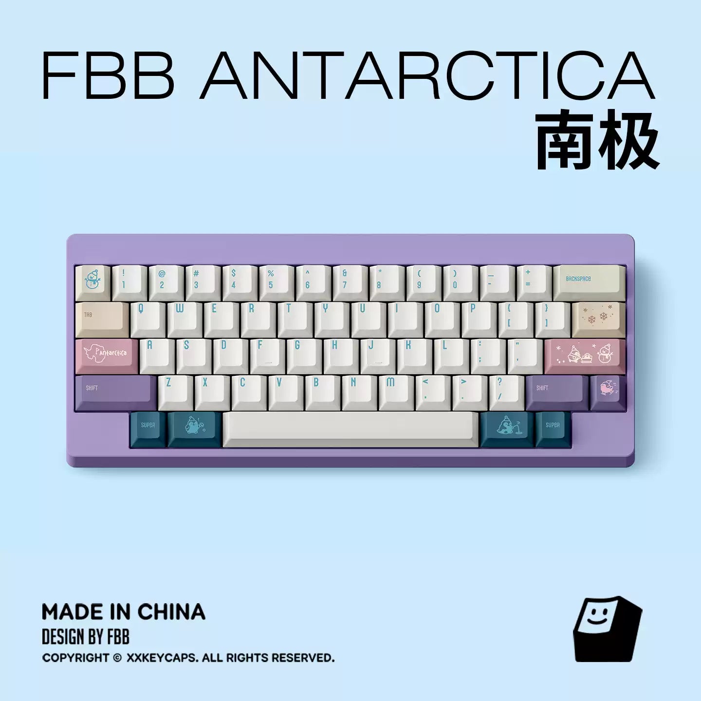 FBB - Antarctica PBT ANSI/ISO Keycap Set