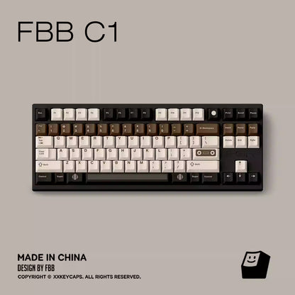 FBB - C1 Retro Tape Coffee Brown Original Keycap Set