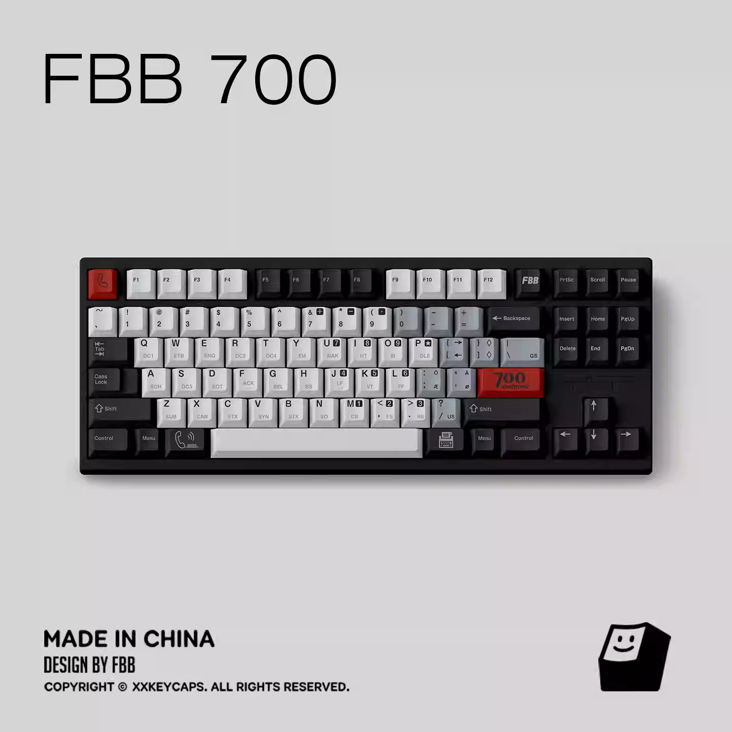 FBB - Retro 700 Original Keycap ANSI/ISO Set