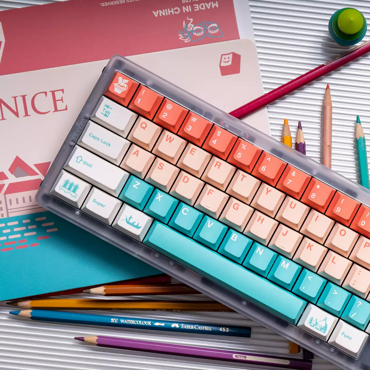 FBB – Venedig PBT Fünfseitiges ANSI/ISO-Tastenkappen-Set