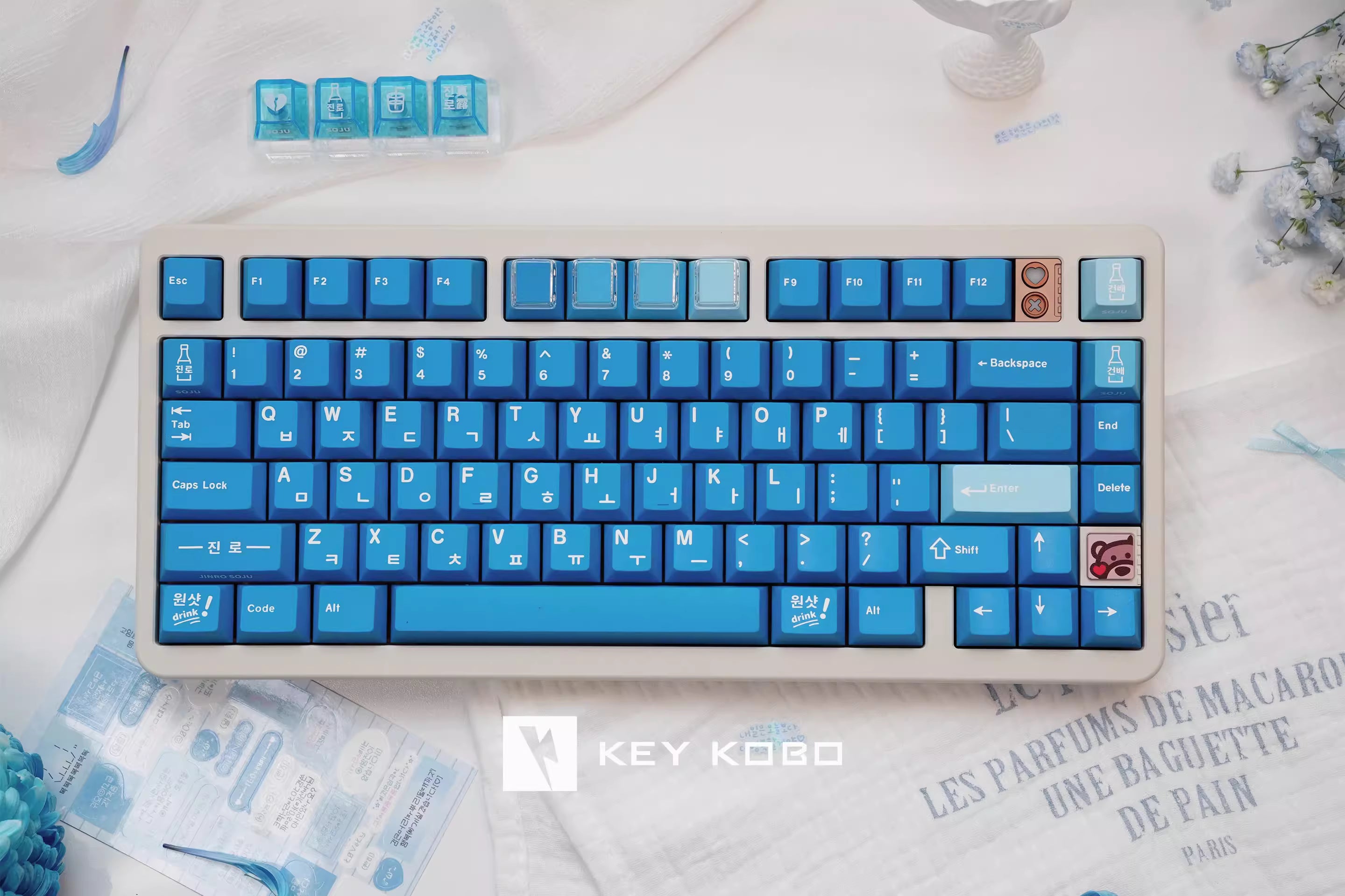 Keykobo - Soju Blue R2 Keycap Set – OZO Keyboards Keykobo - Soju Blue R2 Keycap Set – OZO Keyboards