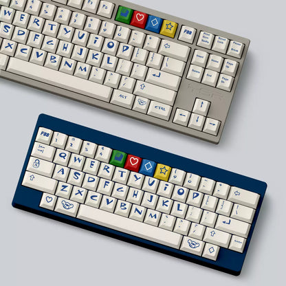 FBB - Bear Retro PBT ANSI/ISO Keycap Set